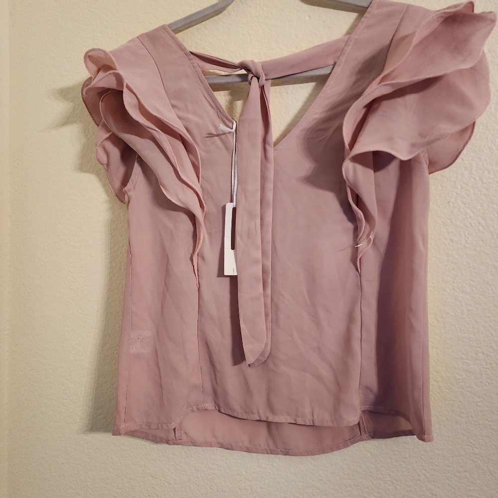 NWT Love Letter Collection Ruffled Blouse - Picture 5 of 6